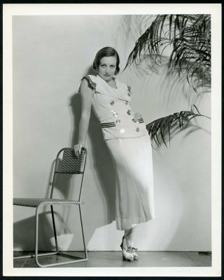 Joan Crawford Vintage 1942 George Hurrell Mgm Portrait Dblwt Photo