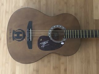 Thomas Rhett Signed Autographed Walnut Acoustic Guitar W/,