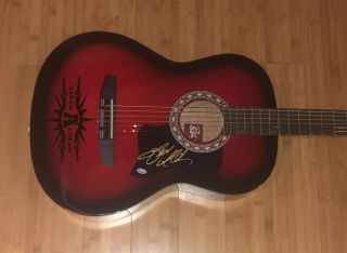 Jason Aldean Signed Autographed Red Burst Acoustic Guitar W/,