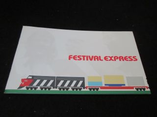 Festival Express Japan Film Program Book Grateful Dead Janis Joplin The Band