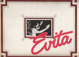 Patti Lupone & Mandy Patinkin " Evita " Obc Souvenir Program 1979 Broadway