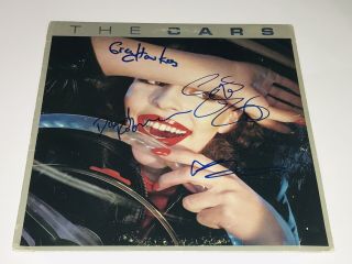 The Cars Rare Band Signed Debut Vinyl Lp Record Ric Ocasek