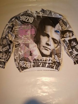 Beverly Hills 90210 Vintage Sweatshirt W/printed Autographs 1991 Rare