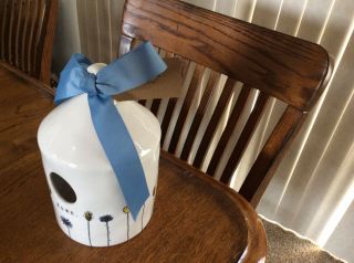 RAE DUNN HOME LINE BIRDHOUSE 2019 Absolutely Gorgeous.  Shipped W/extra Ins. 3