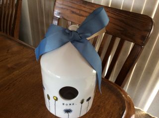 RAE DUNN HOME LINE BIRDHOUSE 2019 Absolutely Gorgeous.  Shipped W/extra Ins. 6