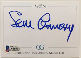 Sean Connery Autograph Index Card James Bond Indiana Jones (bas Beckett) Signed