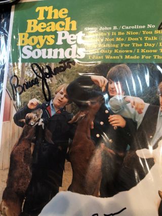 The Beach Boys Signed LP Pet Sounds Orig.  JSA Authentic Brian Wilson Love 2