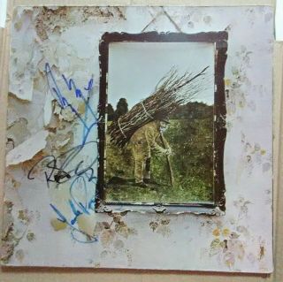 Led Zeppelin Lv Signed Album Cover,  Jimmy Page,  Robert Plant,  John Paul Jones