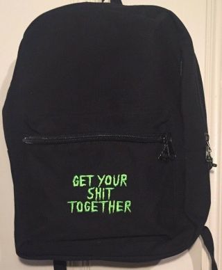 Rick & Morty Rickmobile Exclusive " Get Your Sh T Together " Black Portal Backpack