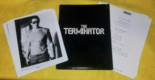 The Terminator 1984 Press Kit 8 Photos Schwarzenegger Hamilton Cameron