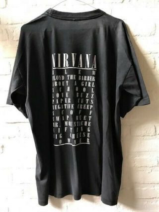 Vintage 1989 Nirvana band t - shirt Bleach size XL 5