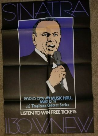 Frank Sinatra Radio City Music Hall Nyc Subway Poster 45x29