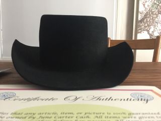 Johnny Cash License Plate And June Carter Cash’s Black Stetson Hat 3