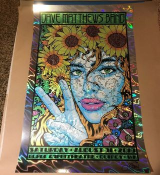 Dave Matthews Band Chuck Sperry Gorge Poster 2019 (rare) Lava Foil Print Variant