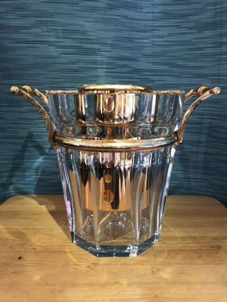 Vintage Baccarat Crystal Harcourt Champagne Bucket 5