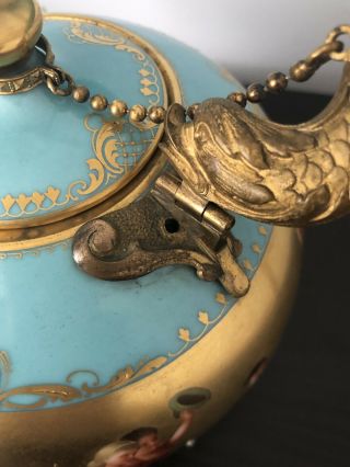 Antique Royal Vienna Porcelain Tea Set With Guilt Mounted Handle Signed Kramer 7