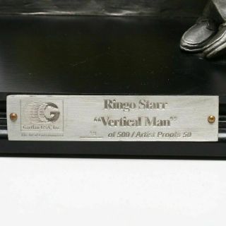 THE BEATLES / RINGO STARR / HAND - SIGNED 1999 GARTLAN PEWTER STATUE /JSA LOA/COA 6