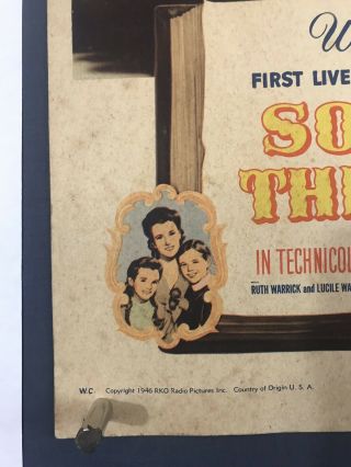 SONG OF SOUTH Movie Poster (Good, ) Window Card ' 46 Walt Disney Uncle Remus WC21R 9