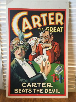 1930s 2 Carter the Great Window Cards Posters 3