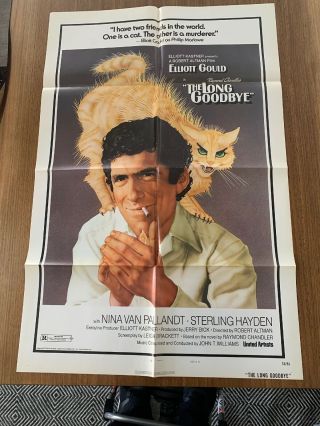 The Long Goodbye Orig Us One Sheet Cond 27x41 Altman