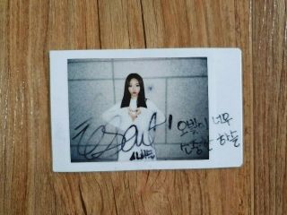 Loona Broadcast Event Prize Real Polaroid Autographed Hand Signed Haseul