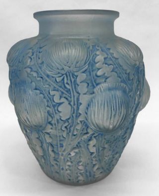c1926 R Lalique Domremy Thistle Vase 2