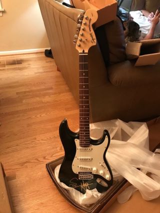 Fender Stratocaster Guitar Signed By Sammy Hager With Documentation Awesome
