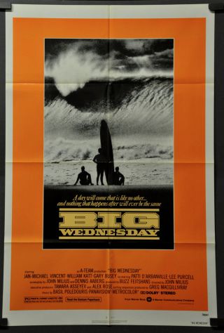 Big Wednesday 1978 27x41 Movie Poster Jan - Michael Vincent Gary Busey