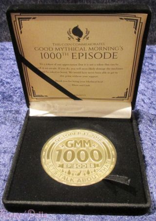 Good Mythical Morning 1000th Episode Commemorative Coin Gmm