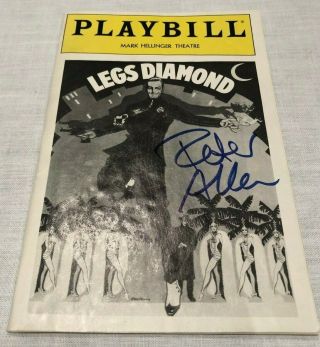 Signed Playbill By Peter Allen Broadway Show Legs Diamond Mark Hellinger Theatre