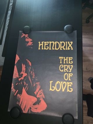 1971 Rare Jimi Hendrix Promo Poster 