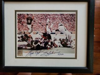 Walter Payton 4 Finger Touch Down Autograph Photo