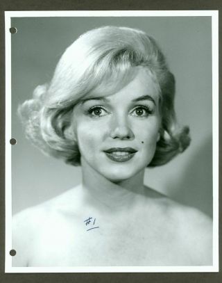Rare Marilyn Monroe Studio Hair Test Photo " Let 