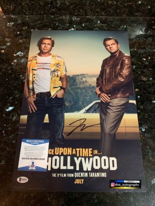 Leonardo Dicaprio Signed Once Upon A Time In Hollywood Bas Beckett