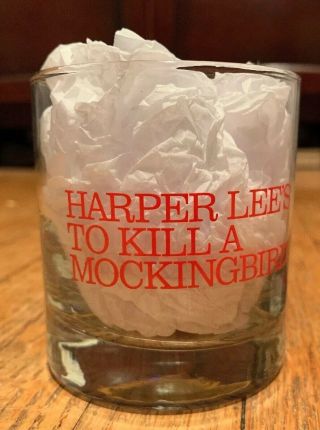 Set Of Two (2) Broadway To Kill A Mockingbird Title Logo Cocktail Rocks Glasses