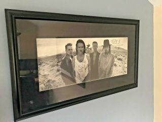 U2 // Framed Autographed Joshua Tree Album By Entire Band - Authentic & From Me