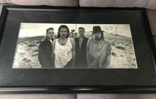 U2 // Framed Autographed Joshua Tree Album by ENTIRE BAND - Authentic & from me 2