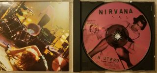NIRVANA IN UTERO COBAIN SIGNED CD AUTOGRAPH BY ALL 3 WITH 7