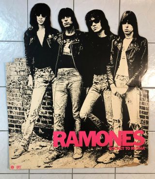Ramones Scarce Sire Records Grt Promotional Standee 1977