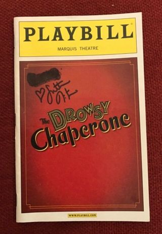 Drowsy Chaperone Playbill Broadway April 2006 Signed By Sutton Foster