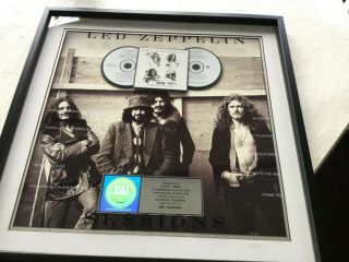 Led Zeppelin “bbc Sessions”.  Riaa Award For For Sales Of 1 Million Cassette/cd