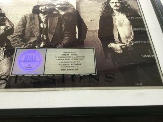 Led Zeppelin “bbc sessions”.  RIAA Award for for sales of 1 million Cassette/CD 2