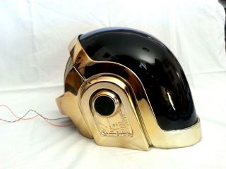 Volpin Daft Punk Helmet,  Gold Chrome WITH complete LEDs kit DJ PARTY EVENTS 4