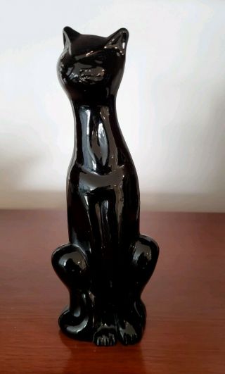 Viking,  Dalzell Epic Glass Cat In Ebony Black 8 " - Very Limited,  Rare
