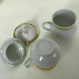 Set of 12 Old Paris Porcelain Pot - De - Creme 6