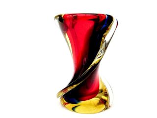 Signed Luigi Onesto Murano Italian Art Glass Twist Goddess Vase Sculpture