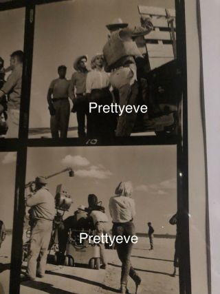 Marilyn Monroe Personally Owned Photos Contact Sheet Movie The Misfits 6