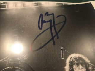 Psa Signed Led Zeppelin Photo Jimmy Page Robert Plant John Paul Jones Rare Band 9