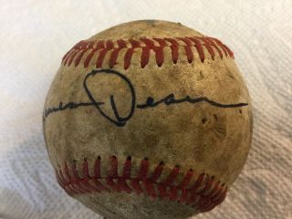 Actor JAMES DEAN Signed Autographed Baseball w/ Barry Halper Letter 9