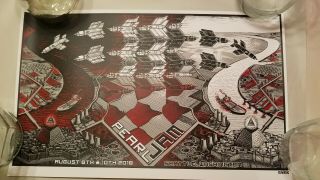 Pearl Jam Poster Emek 2018 Seattle " Blood Red Variant "